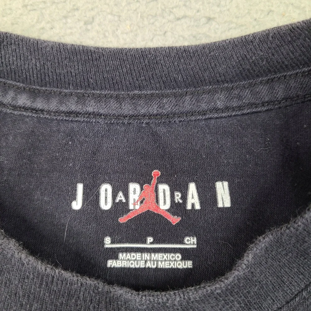 Jordan Shirt Mens Small Black Long Sleeve Air Jordan Flight Club Graphic Tee